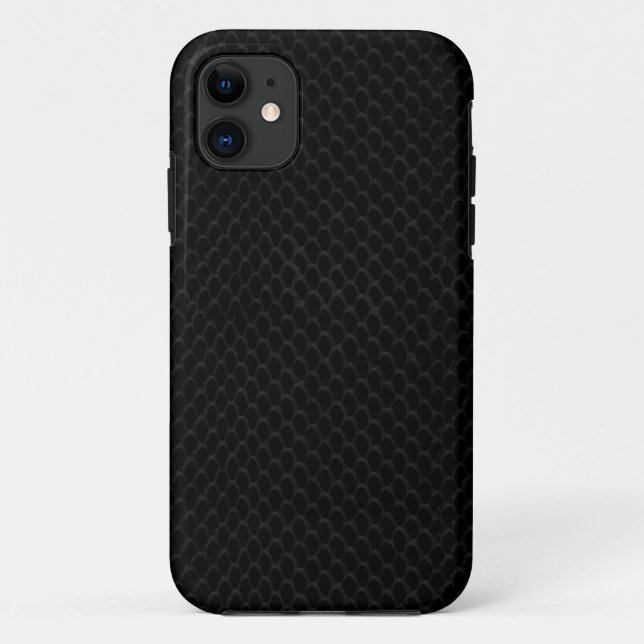 Black Snake Skin Case-Mate iPhone Case (Back)