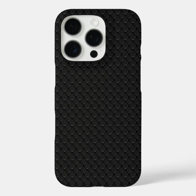 Black Snake Skin Scales Case-Mate iPhone Case (Back)