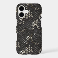Black Snake Skin With Diamond Pattern