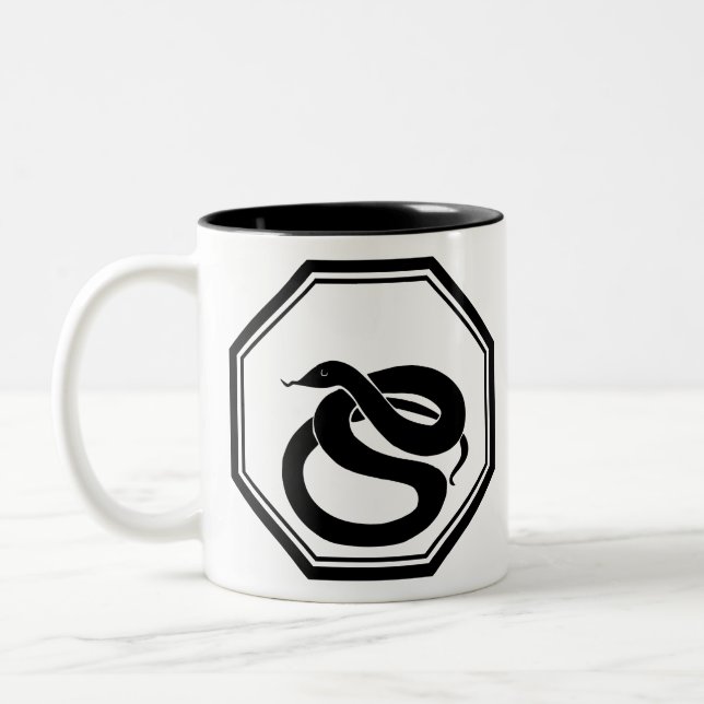 Black Snake Two-Tone Coffee Mug (Left)