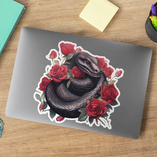 Black Snake with Roses  (Creator Uploaded)