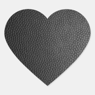 Black Snakeskin  Heart Sticker