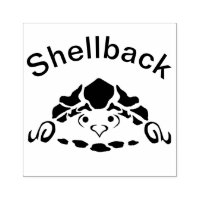 Black Snapping Turtle Stamp Stlye