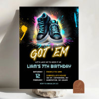 Black Sneaker Bash Shoe Got Em Birthday