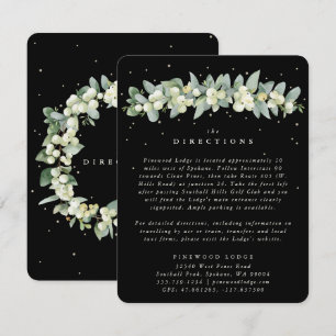Black Snowberry+Eucalyptus Garland Directions Enclosure Card