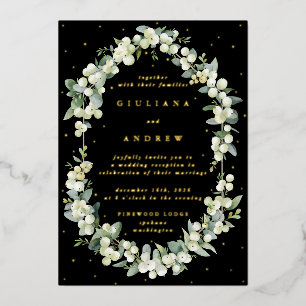 Black Snowberry+Eucalyptus Wedding Reception Only