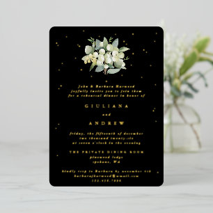 Black Snowberry+Eucalyptus Wedding Rehearsal