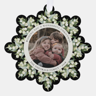 Black Snowberry+Greenery Christmas Paper Tree Decoration Card