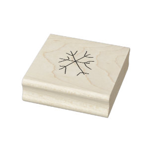 Black snowflakes Christmas holiday stamp template