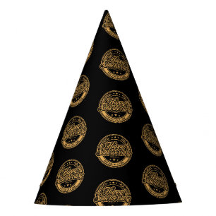 Black Soberversary Party Paper Hat