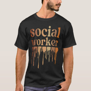 Black Social Worker African American Social Worker T-Shirt