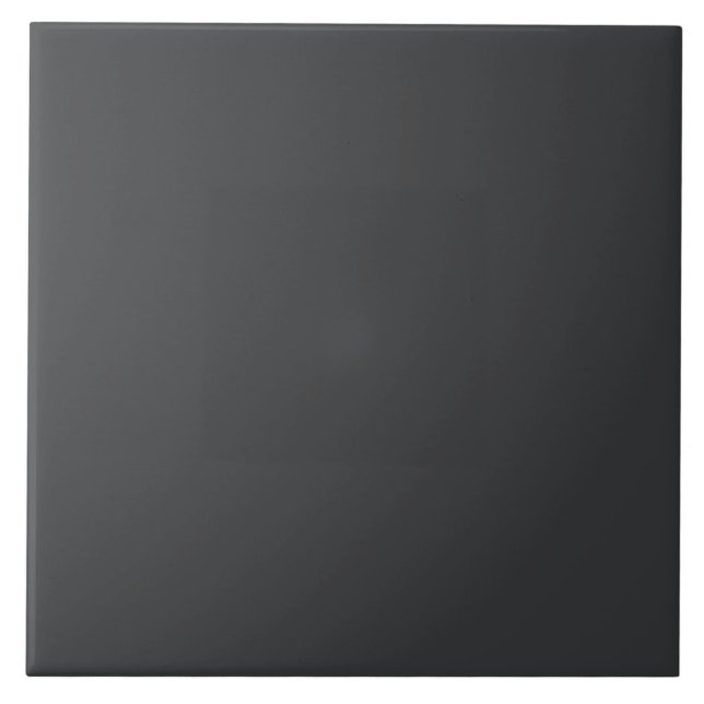 Black Solid Colour Ceramic Tile (Front)