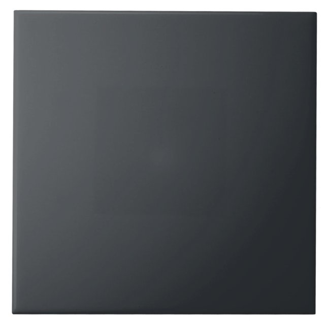 Black Solid Colour Ceramic Tile (Front)