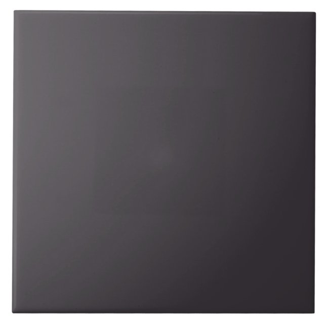 Black Solid Colour Ceramic Tile (Front)