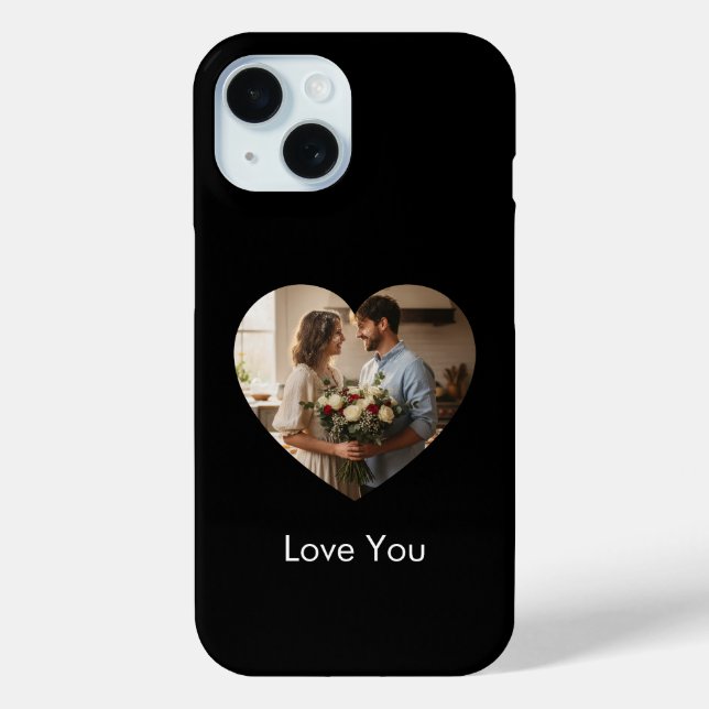 Black Solid Colour iPhone & iPad Case (Back)