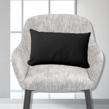black solid colour pillow