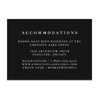 Black Solid Colour Wedding Accommodations