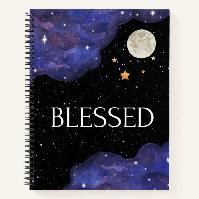 Black Space Concept  Notebook (Front)