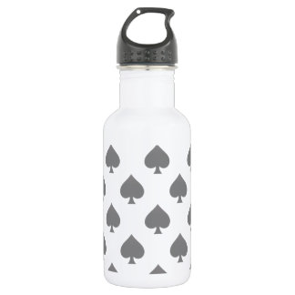 Black Spade Pattern 532 Ml Water Bottle