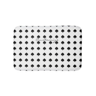 black spade pattern Thunder_Cove Bath Mat