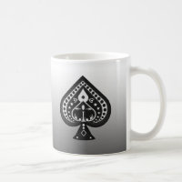 Black Spades: Poker Cards Suit: Coffee Mug: Jack