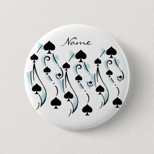Black Spades Tattoo Style Thunder_Cove 6 Cm Round Badge