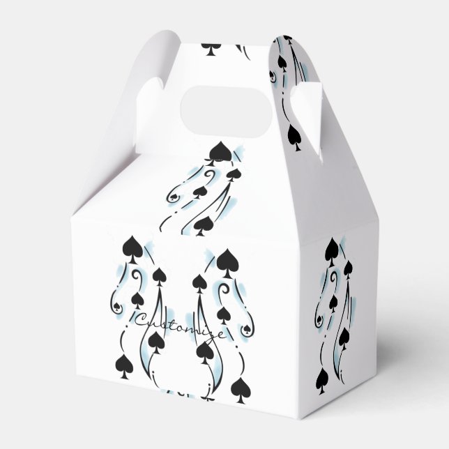 Black Spades Tattoo Style Thunder_Cove Favour Box (Front Side)