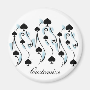 Black Spades Tattoo Style Thunder_Cove Magnet