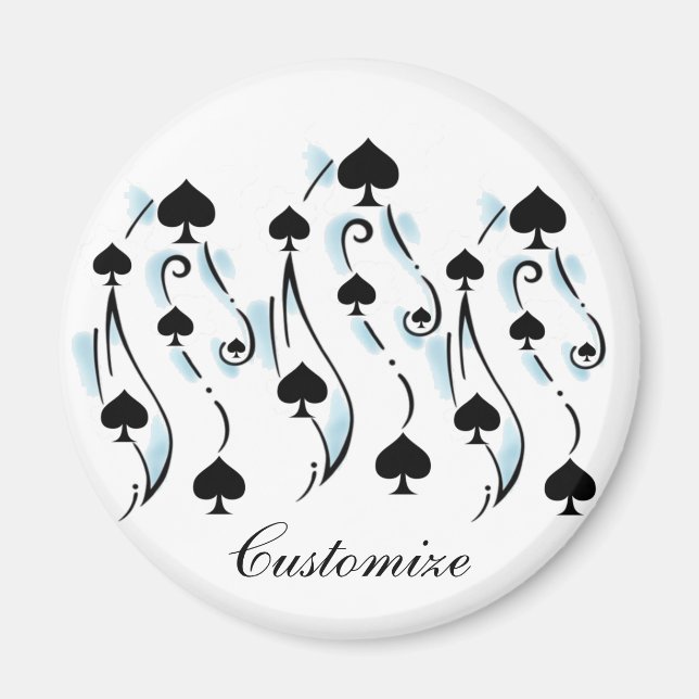 Black Spades Tattoo Style Thunder_Cove Magnet (Front)