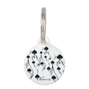 Black Spades Tattoo Style Thunder_Cove Pet Tag