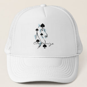 Black Spades Tattoo Style Thunder_Cove Trucker Hat