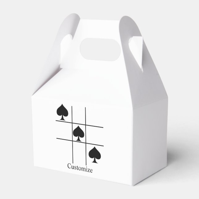 Black Spades Tic Tac Toe Thunder_Cove Favour Box (Front Side)