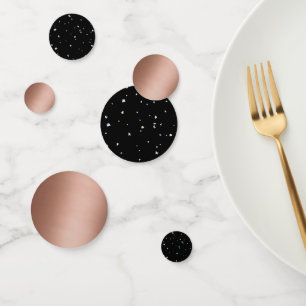 Black sparkle confetti