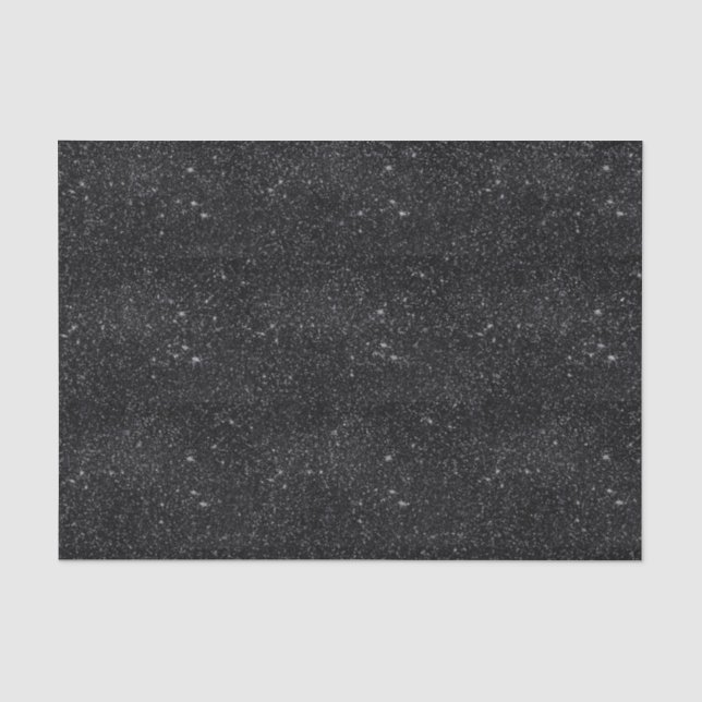 Black Sparkles Tissue Paper (Front)