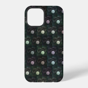 Black Speckled Lawn Bowls Pattern, iPhone 12 Pro Case