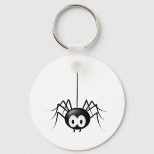 Black Spider Cute Halloween Gift Key Ring