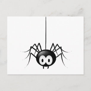Black Spider Cute Halloween Gift Postcard