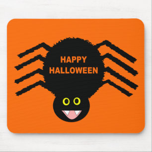 Black Spider Halloween Mousepad