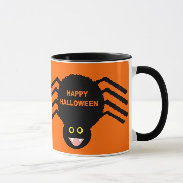 Black Spider Halloween Mug (Right)