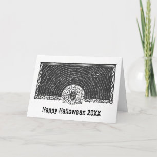 Black Spider Insect Halloween 2021 Card