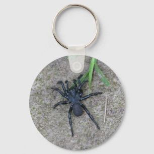 Black Spider Key Ring