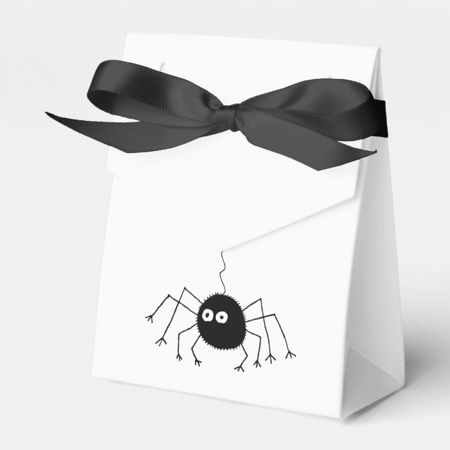 Black Spider Loot Bag Favour Box (Front Side)