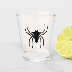 Black Spider Shot Glass