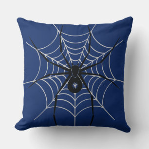 Black Spider Web Cushion