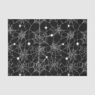 Black Spider Web Halloween Tissue Paper
