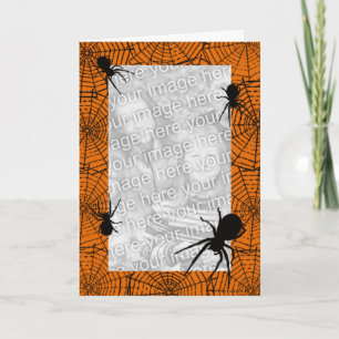 Black Spiders Photo Greeting Card