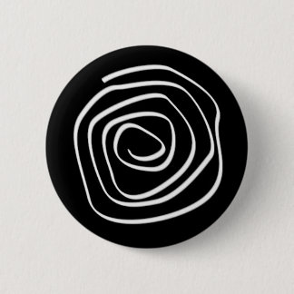 Black Spiral 6 Cm Round Badge