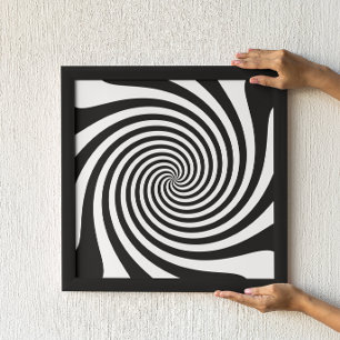 Black Spiral Poster