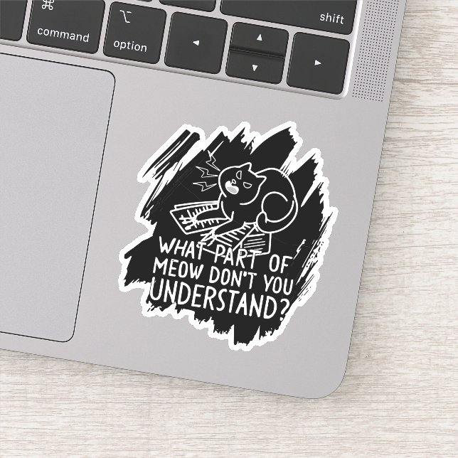 Black Splash Funny Cat Quote (Detail)