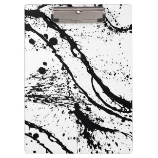 Black Splatter Clipboard